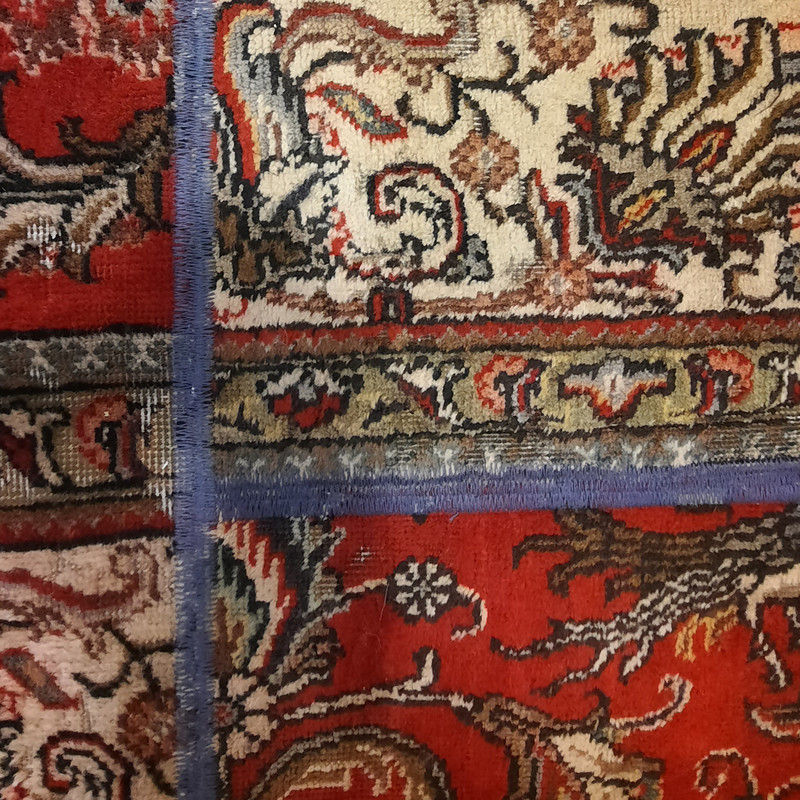 کلاژ فرش دستبافت سه متری مدل چهل تکه کد N.K.P.CO.C7