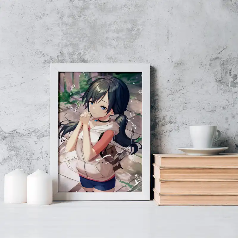 تابلو خندالو مدل هینا انیمه تغییر آب و هوا با تو کد 17640