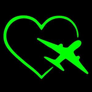 استیکر کلید و پریز مدل شبنما طرح هواپیماوقلب