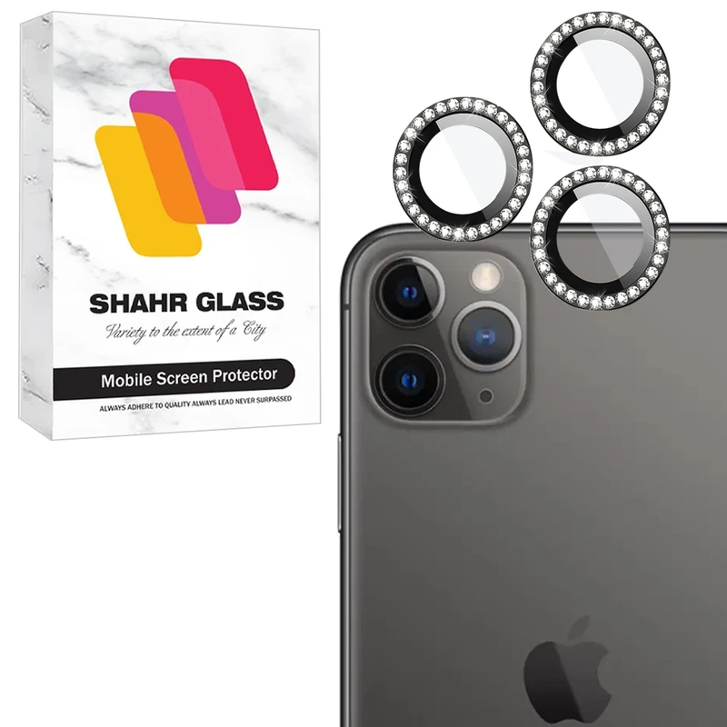 محافظ لنز دوربین شیشه‌ای شهر گلس مدل NRIS20 مناسب برای گوشی موبایل اپل iPhone 11 Pro