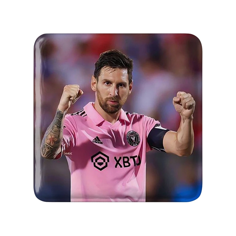 مگنت خندالو طرح لیونل مسی مدل مربعی کد 36475