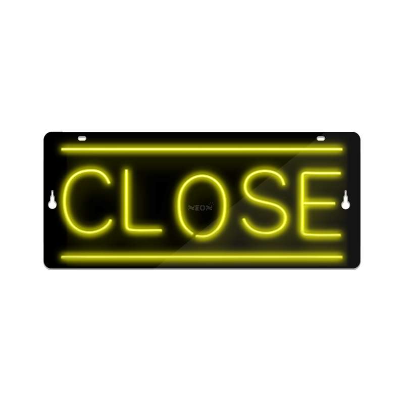 چراغ دیواری نئون دیزاین طرح Close-BL_YL