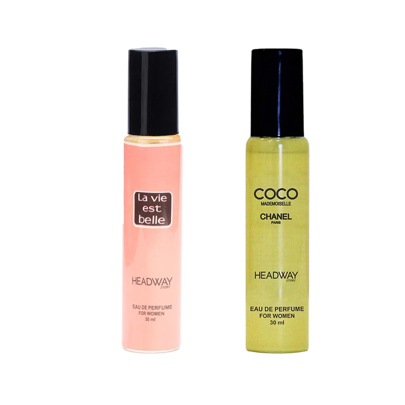 عطر جیبی زنانه هدوی استوری مدل کوکو شنل و لانکوم لاویه بل حجم 30 میلی لیتر مجموعه 2 عددی