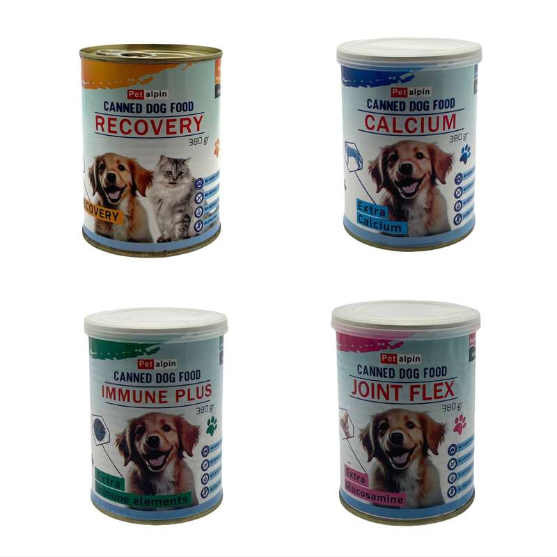 کنسرو غذای سگ پتالپین مدل درمانی و ایمنی وزن 1520 گرم مجموعه 4 عددی