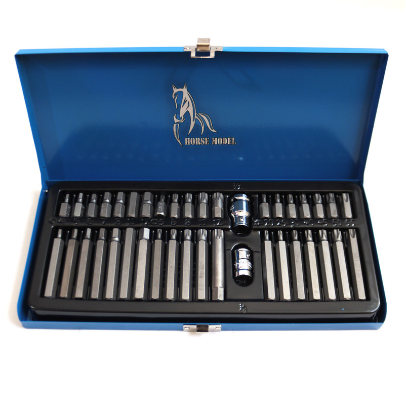 آچار آلن بیت خور مدل هورس کد YPBS-BIT-32CM مجموعه 40 عددی آچار آلن بیت خور مدل هورس کد YPBS-BIT-32CM مجموعه 40 عددی