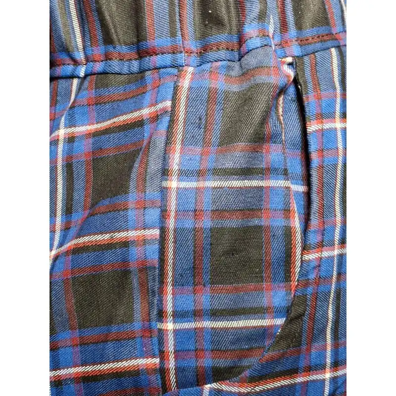 دامن نیم کلوش زنانه مدل چهارخانه  رنگ آبی