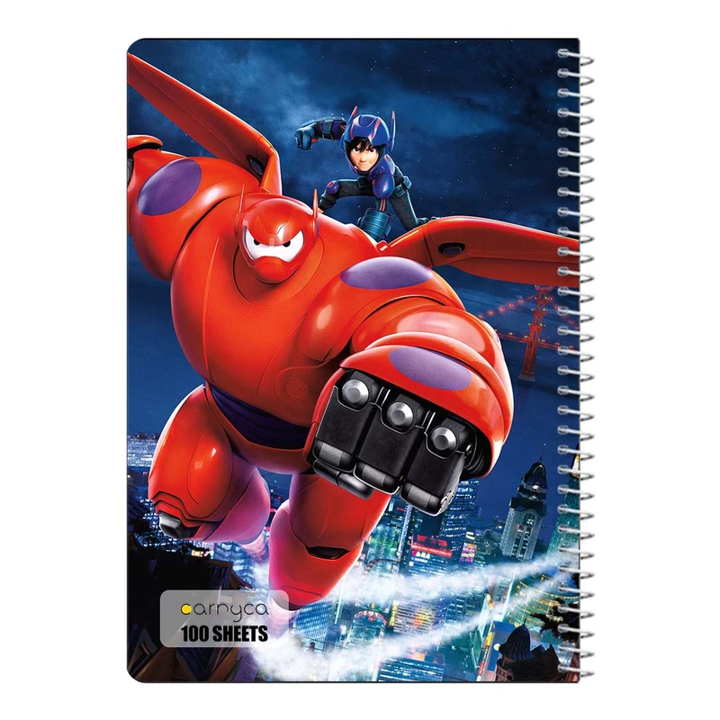 دفتر مشق 100 برگ سیمی کارنیکا طرح قهرمان بزرگ ۶ Big Hero 6 کد 66659