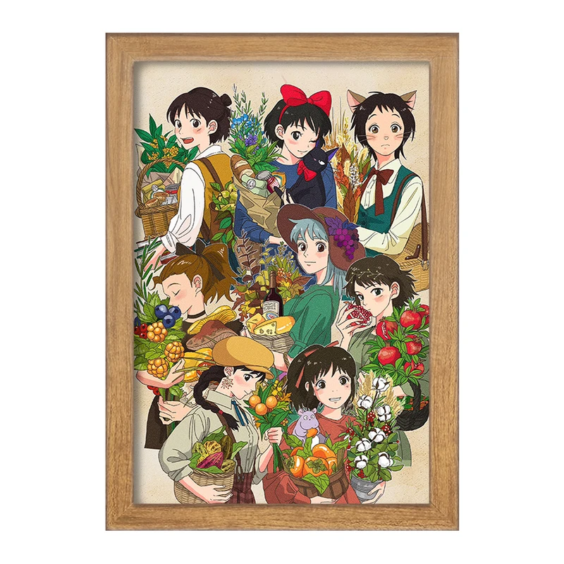 تابلو خندالو مدل انیمه پرنسس مونونوکه (Mononoke) کد 34071