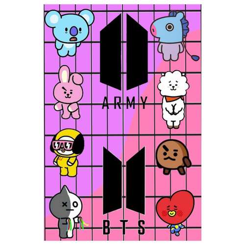 پوستر هفال مدل BT21 کدp-2