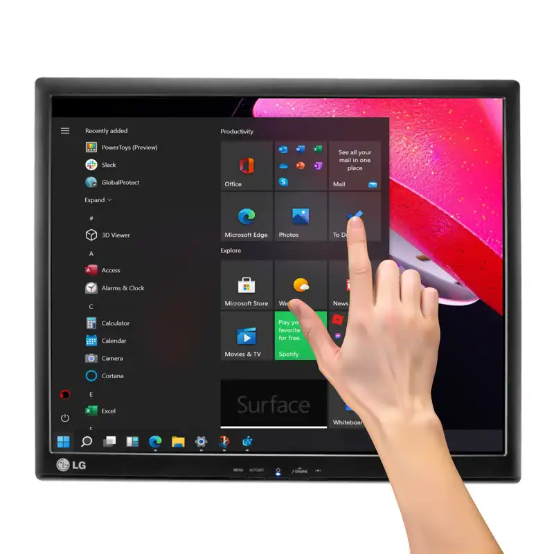مانیتور ال جی مدل لمسی 19MB15T سایز 19 اینچ