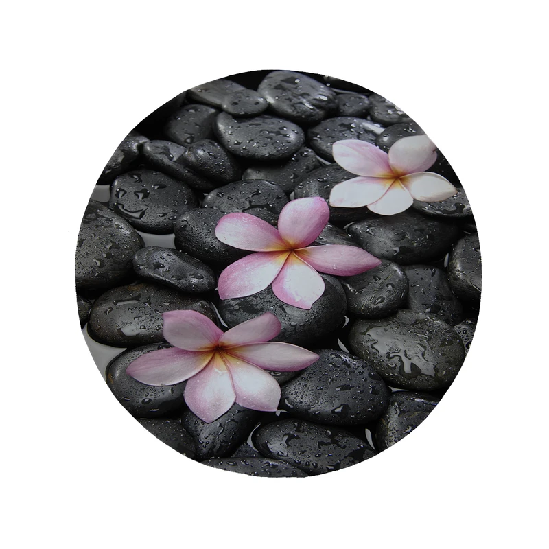 پادری مدل دایره طرح گل کد 5688 سایز 90 × 90 سانتی متر  