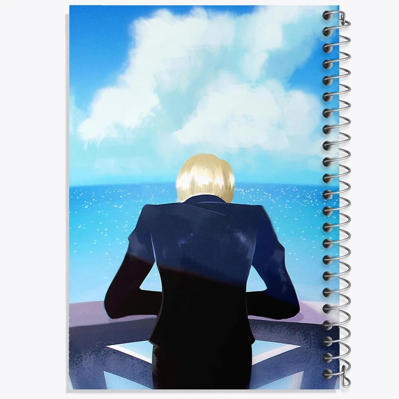 دفتر نقاشی 50 برگ خندالو مدل سانجی انیمه وان پیس One Piece کد 11449