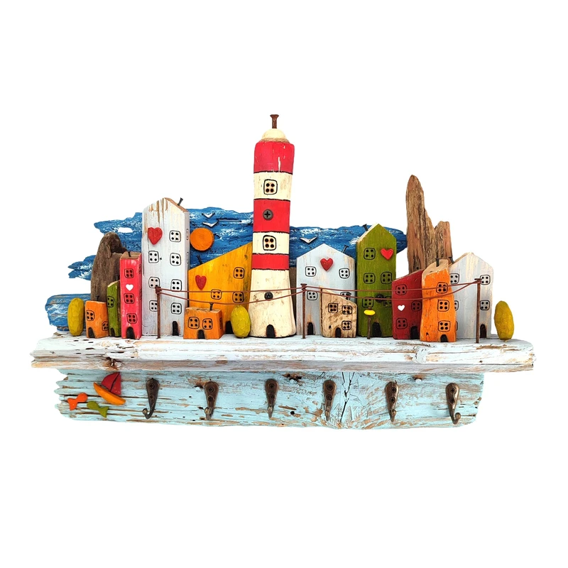 جاکلیدی دیواری چوبی مدل k175