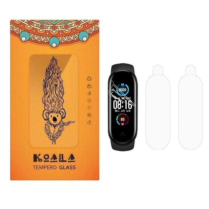 محافظ صفحه نمایش کوالا مدل CO-M5 مناسب برای مچ بند شیائومی Mi Band 5 بسته ۲ عددی