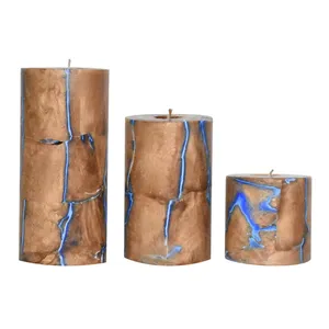 شمع مدل استوانه کوبیسم طرح کهکشان بسته 3 عددی
