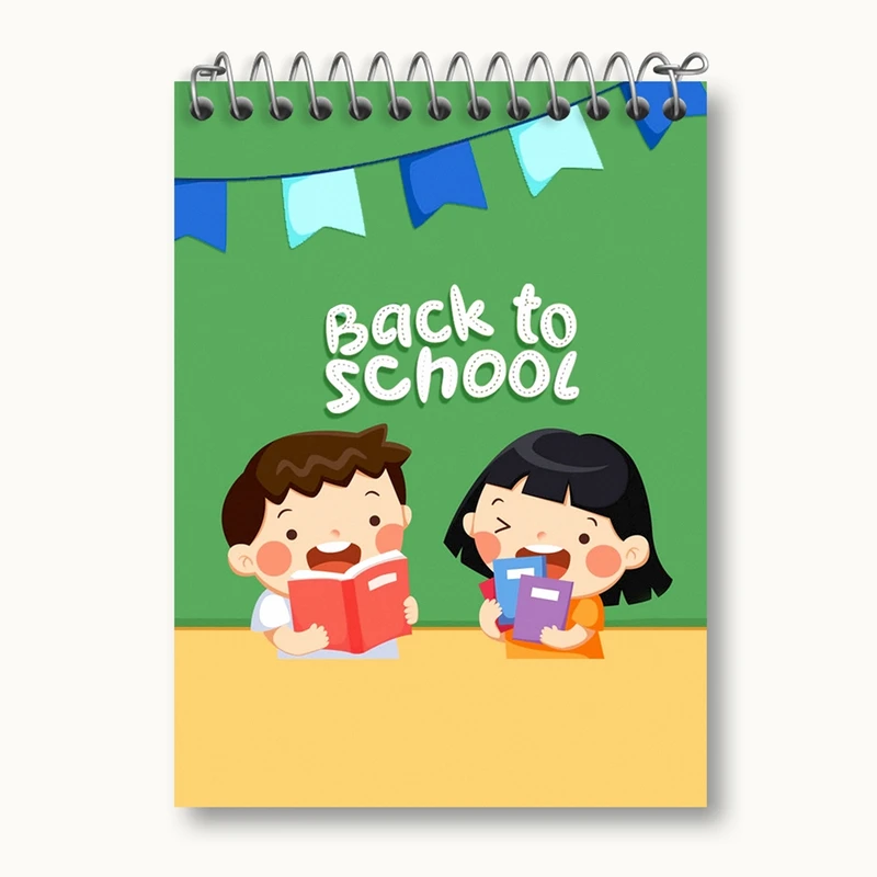 دفتر یادداشت 50 برگ خندالو مدل بازگشت به مدرسه کد 30035