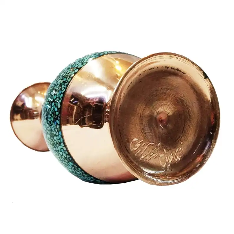 گلدان فیروزه کوبی شاهین شیرازی کد S30