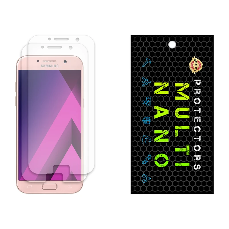 محافظ صفحه نمایش مات مولتی نانو مدل X-S2M مناسب برای گوشی موبایل سامسونگ Galaxy A3 2017 بسته دو عددی