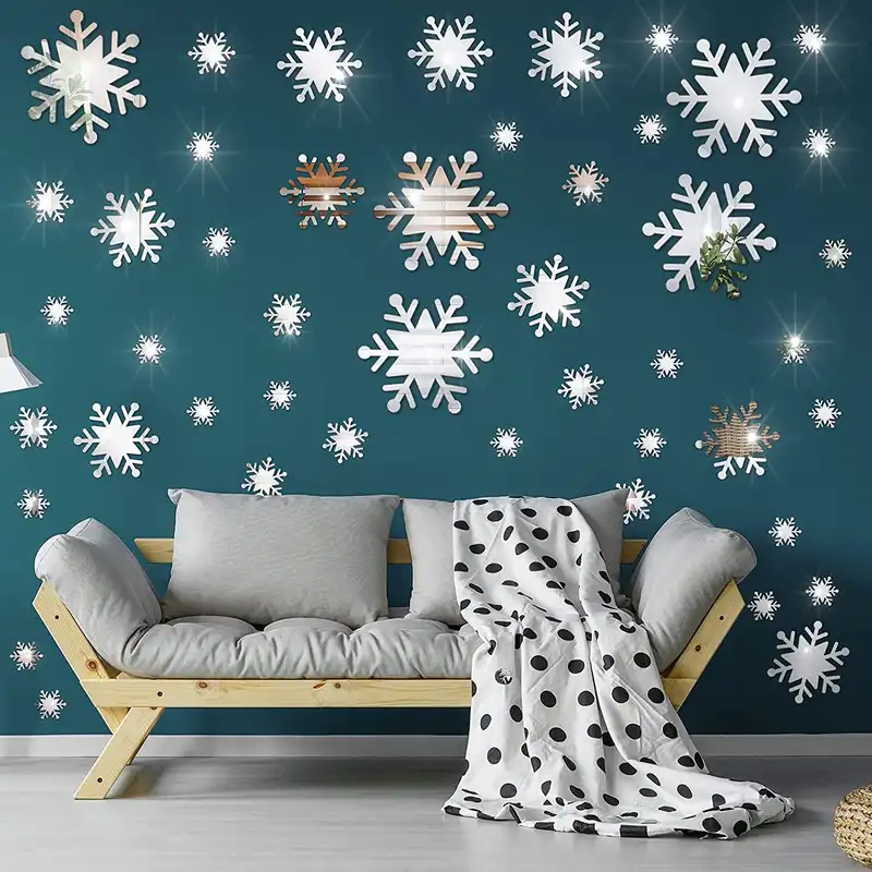 آینه پلکسی گلس آماتیس مدل دانه های برفی کد 2