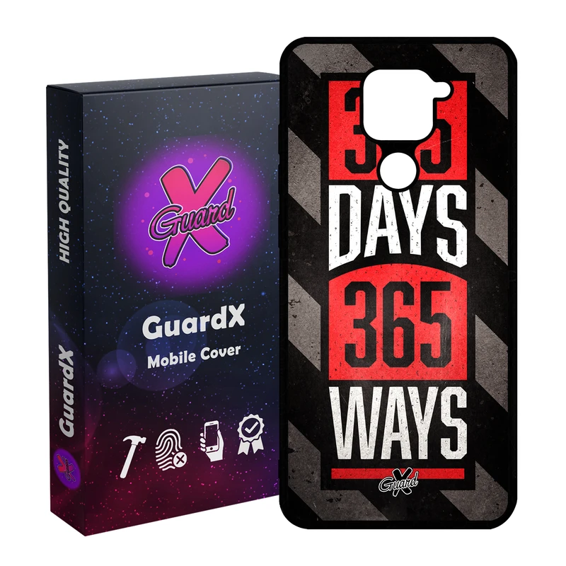 کاور گارد ایکس طرح Text مدل Glass10156 مناسب برای گوشی موبایل شیائومی Redmi Note 9