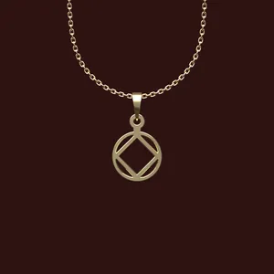 گردنبند طلا 18 عیار زنانه مدوپد مدل هندسی کد X2-1-1172