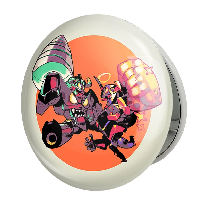 آینه جیبی خندالو طرح انیمه گورن لاگان مدل تاشو کد 32306