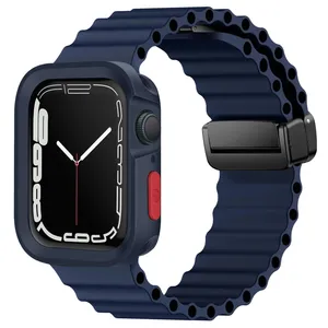 Sprig Ocean MG Amizze band suitable for Apple Watch 7/8/9 size 45mm With cover