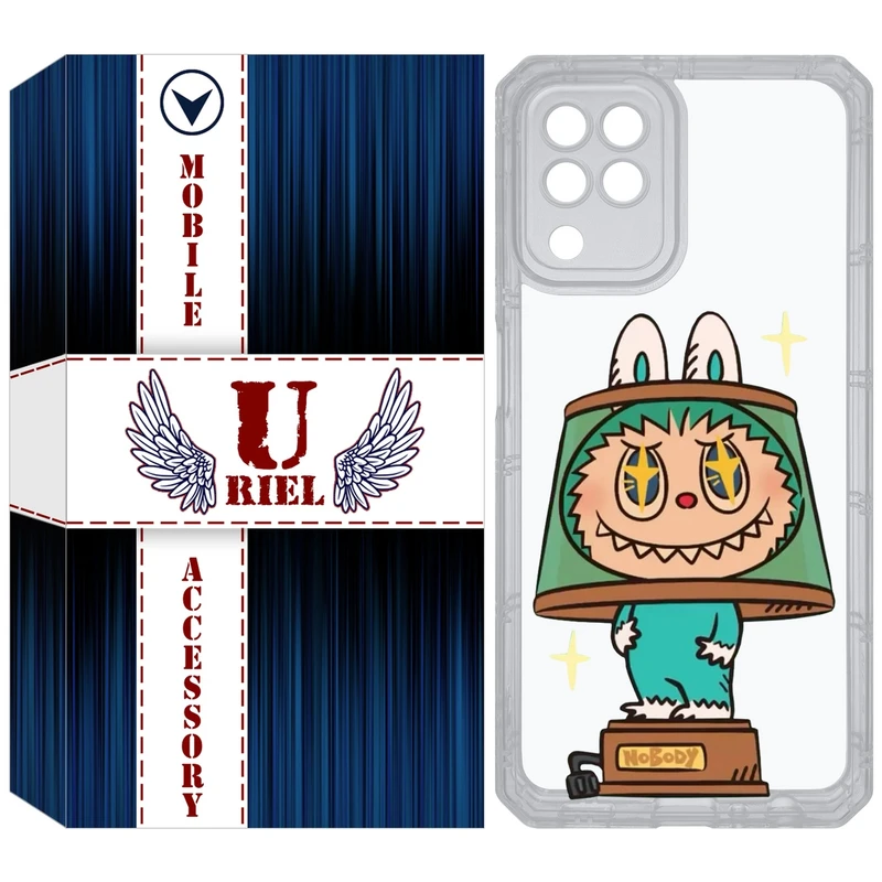 کاور یوریل قاب مدل Clear کد 126 طرح لبوبو مناسب برای گوشی موبایل سامسونگ Galaxy A22 4G / M32 / M22