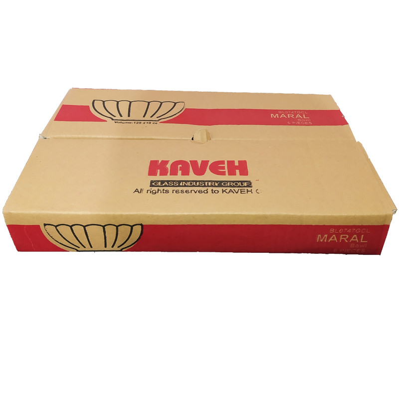 پیاله بلور کاوه مدل مارال بسته 6 عددی