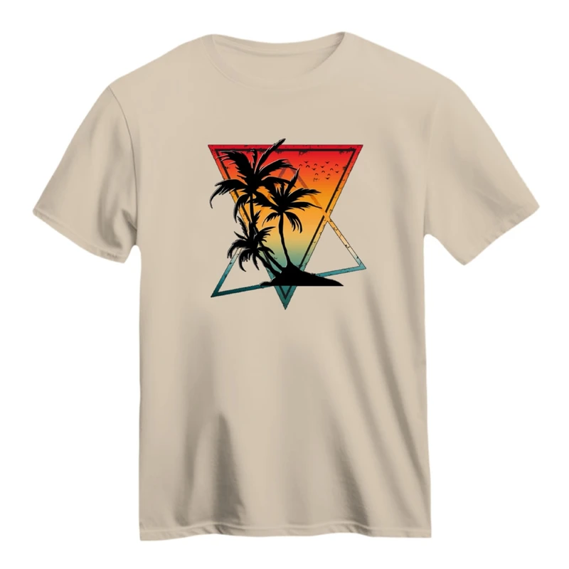 تی شرت آستین کوتاه زنانه مدل نخل کد ۱