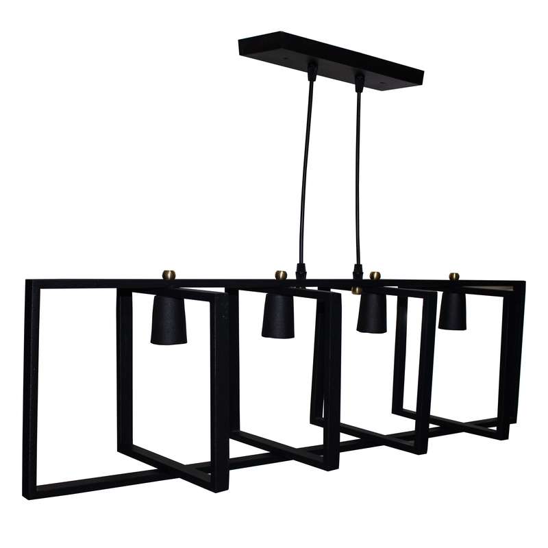 لوستر آویز چهار شعله مدل Cube Tunnel کد 403