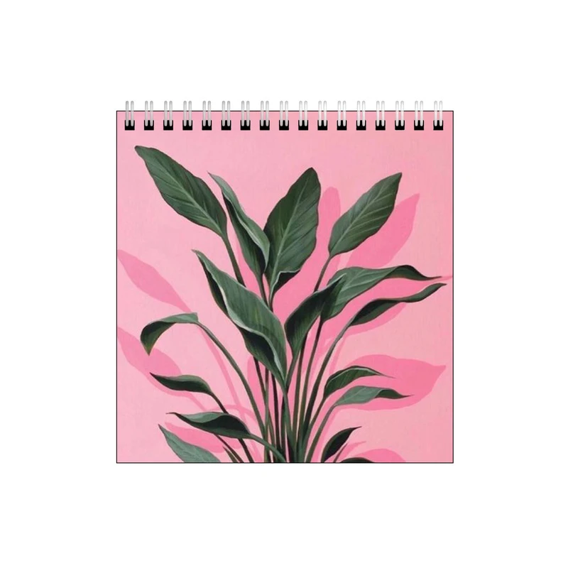 دفتر طراحی طرح گلدان با تم صورتی کد 8399031