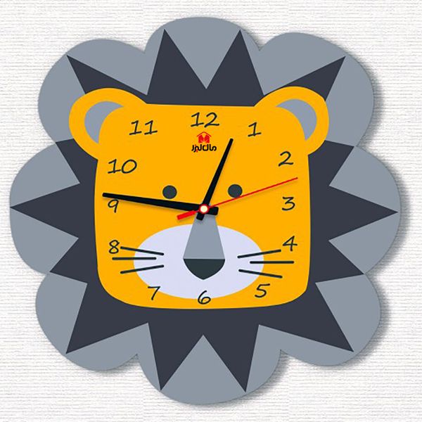 ساعت دیواری کودک مدل شیر