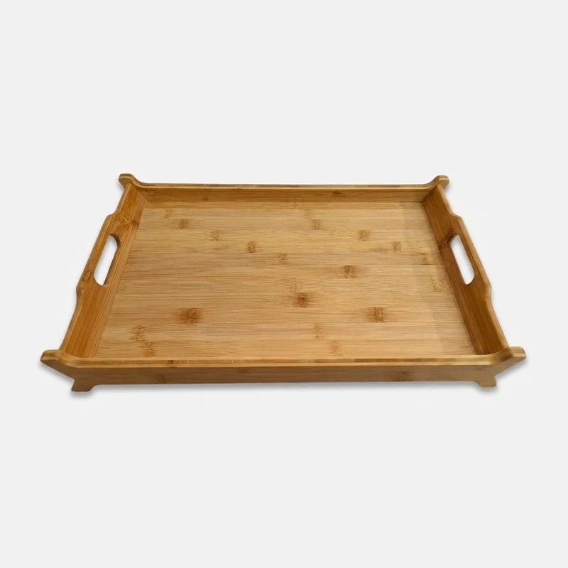 سینی دسته دار مدل بامبو سلطنتی 02 سایز 25×35 سانتی متر