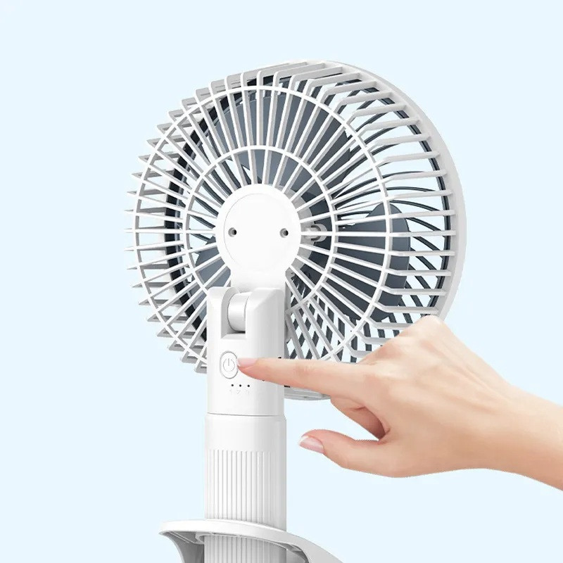 پنکه شارژی مدل Circulation Clamp Fan ظرفیت 1200 میلی آمپر ساعت