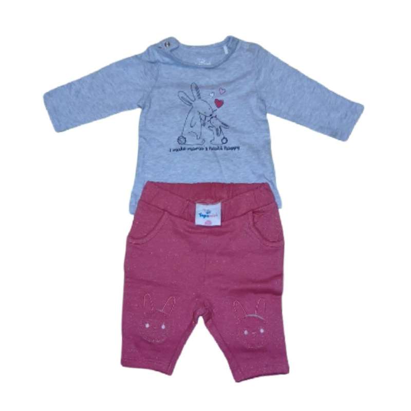 ست تی شرت و شلوار نوزادی مدل خرگوش