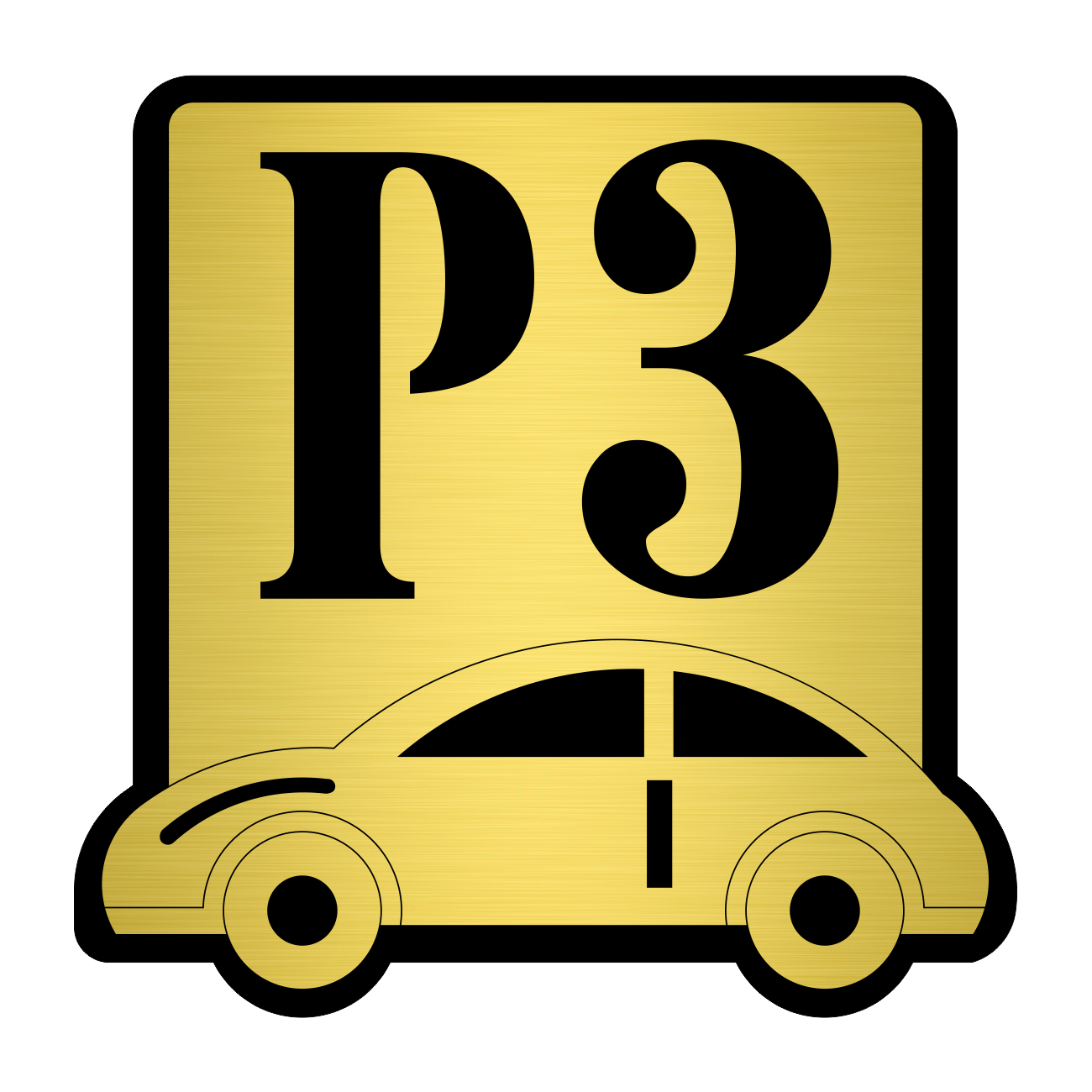 تابلو نشانگر مستر راد طرح پارکینگ شماره 3 کد P-BG 03 