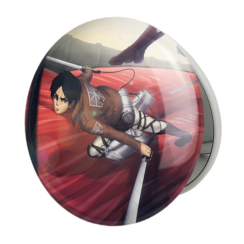 آینه جیبی خندالو طرح ارن یگر انیمه اتک آن تایتان Attack on Titan مدل تاشو کد 18535 