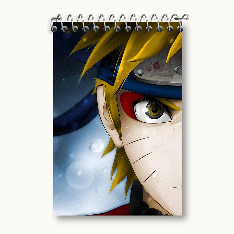 دفتر یادداشت 50 برگ خندالو مدل انیمه ناروتو (Naruto) کد F1351