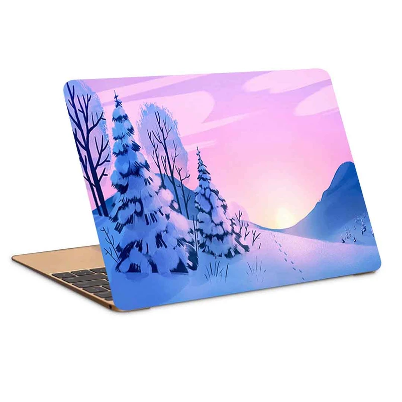 استیکر لپ تاپ طرح forest trees spruce کد P-768 مناسب برای لپ تاپ 15.6 اینچ