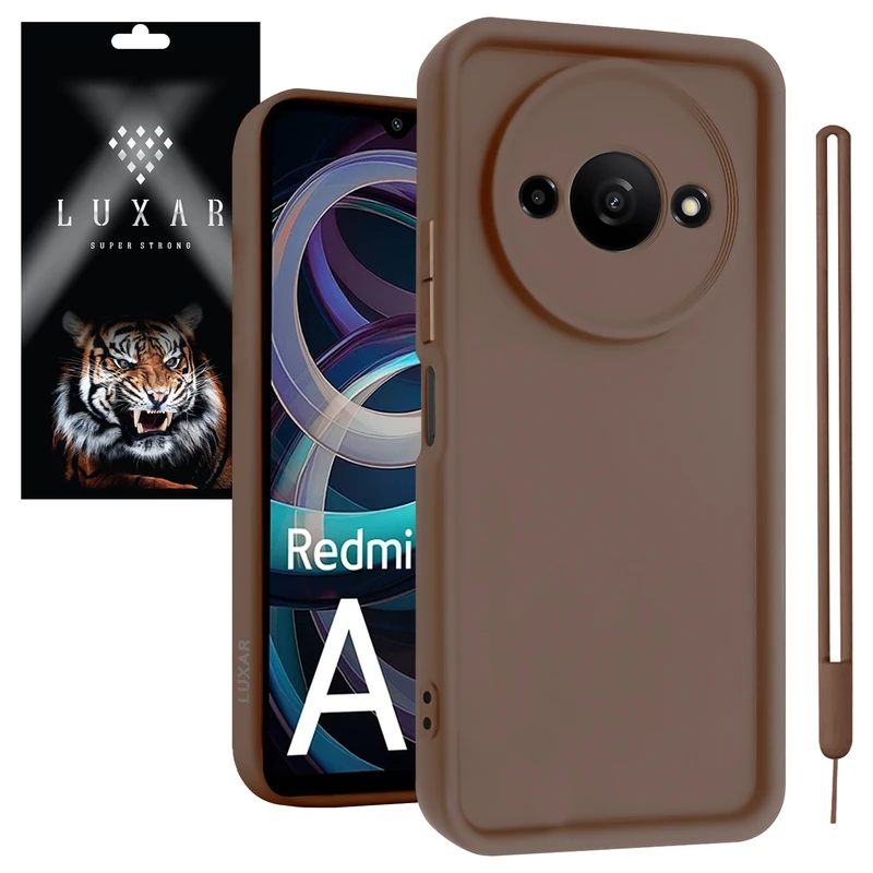 کاور لوکسار مدل redmia3 -Puffer band مناسب برای گوشی موبایل شیائومی Redmi A3 / Poco C61 / A3X 4G به همراه بند