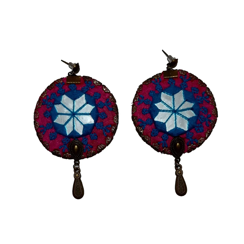 گوشواره سوزن دوزی کد B102