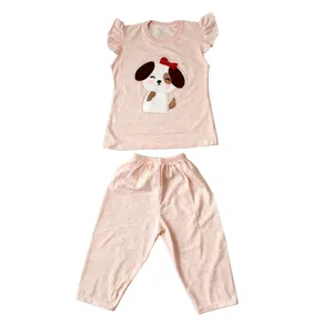 ست تی شرت و شلوارک دخترانه مدل پاپی G-01