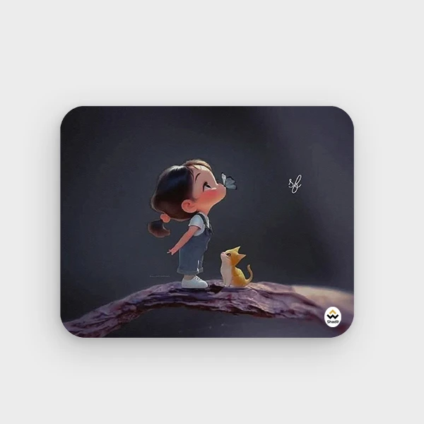 ماوس پد شادیت مدل دختر کیوت کد03 سایز24*19 سانتیمتر