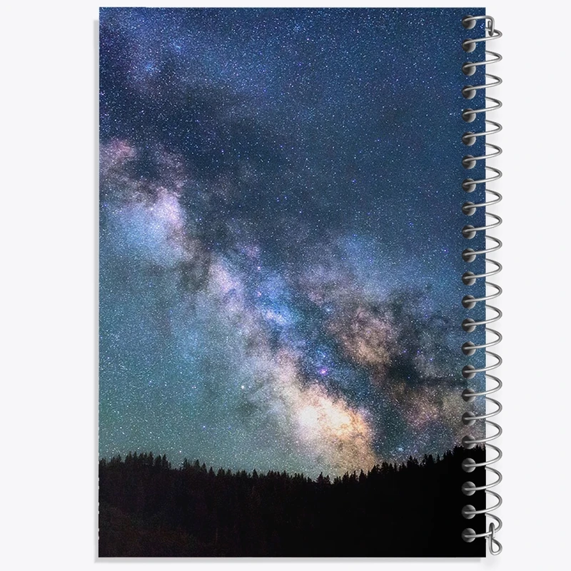 دفتر ژورنال نویسی 50 برگ خندالو مدل نقطه ای طرح کهکشان کد F48