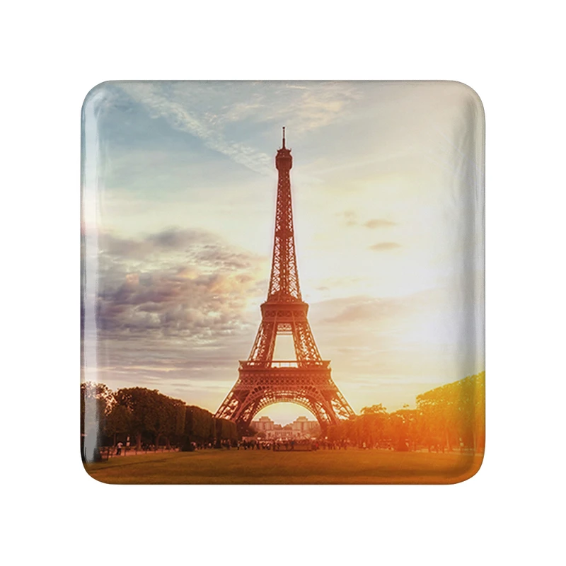 مگنت خندالو طرح برج ایفل  مدل مربعی کد 20746