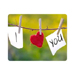 ماوس پد اطلس آبی طرح عشق مدل T1296