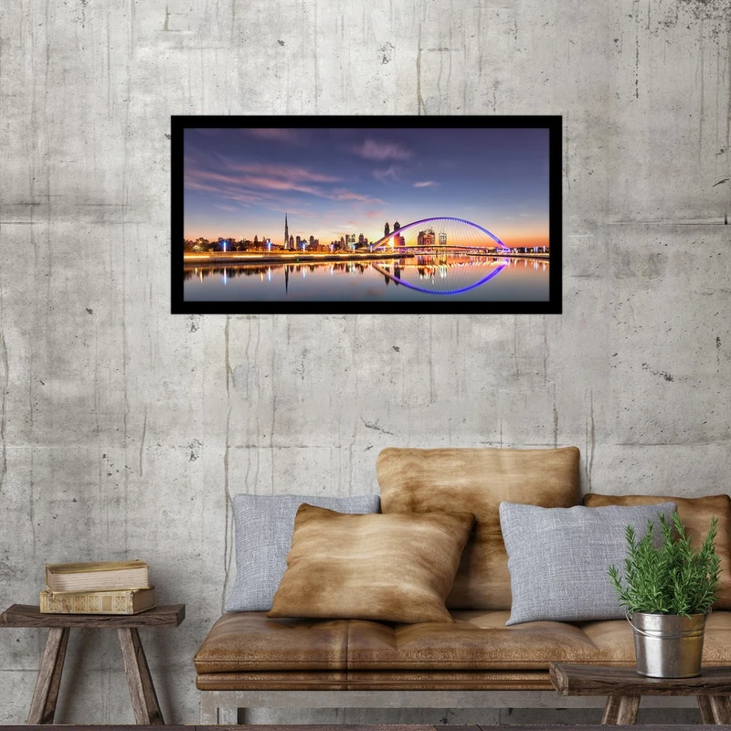 تابلو بکلیت طرح دورنمای شهر دبی مدل B-S2855