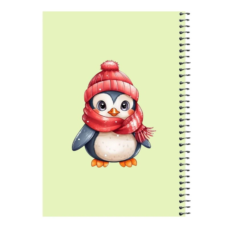 دفتر مشق 80 برگ اس جی مدل پنگوئن زمستونی   
