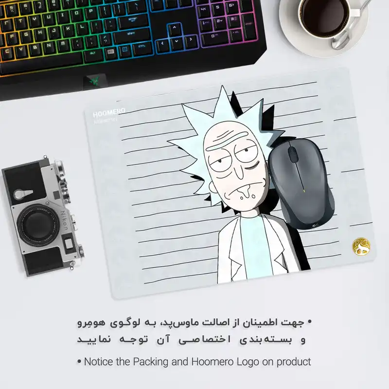 ماوس پد هومرو مدل A7594 طرح ریک و مورتی